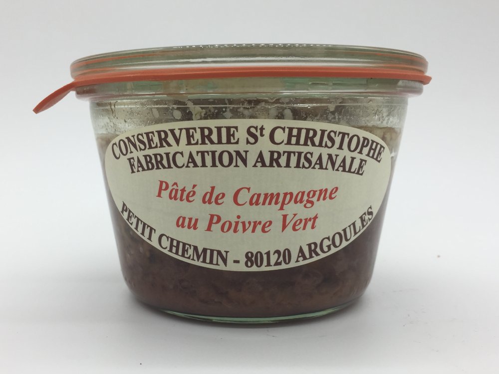 Paté de Campagne Poivre Vert 270gr argoules Saveurs de nos Terroirs