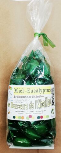 Bonbons enveloppés miel-eucalyptus 150 gr
