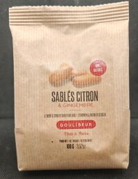 Sablés citron & gingembre 100gr goulibeur