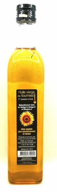 Huile vierge de tournesol 50 Cl