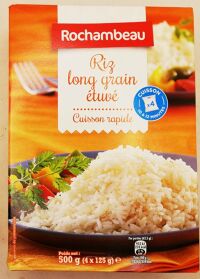 Riz long grain étuvé 4x125 GR