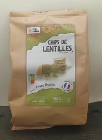 Chips de lentilles saveurs pesto  75gr