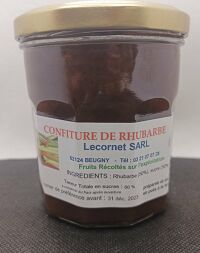 Confiture de Rhubarbe 320gr Lecornet