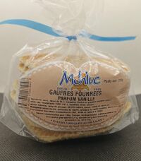 Gaufres fourrées vanille 310g monluc