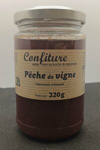 Confiture Extra Pêche de vigne 320g Lucullus