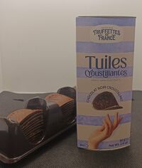 Tuiles chocolats noir croustillantes 80g