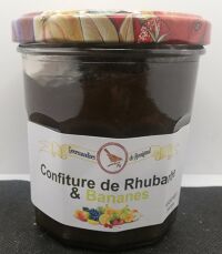 Confiture Rhubarbe Bananes 340g Rossignol