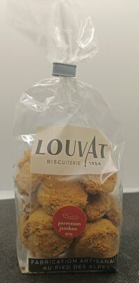 Biscuits Parmesan et Jambon cru 70g Louvat