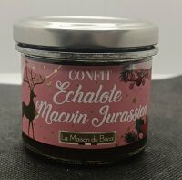 Confit echalote Macvin jurassien 90g bocal