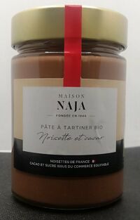 Pâte à tartiner Bio noisette et cacao 340grs