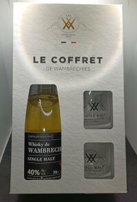 Coffret de wambrechies 70cl + 2 verres 