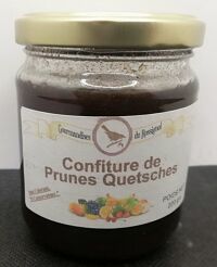 Confitures prunes Quetsches 220g Rossignol 