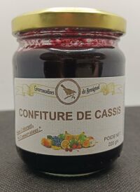 Confiture cassis 220g rossignol