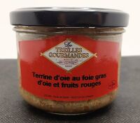 Terrine Foie gras d'oie fruits rouge 180g Treilles
