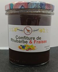 Confiture Rhubarbe & Fraises 350g Rossignol