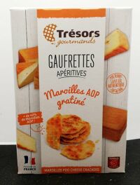 gaufrettes apéritives Maroilles AOP gratiné