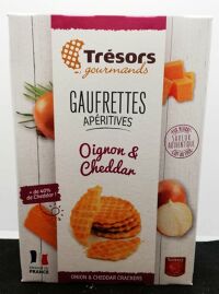 Gaufrettes apéritives Oignon & Cheddar 60gr