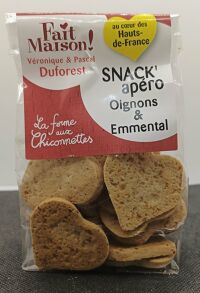 Snack'apéro Oignons Emmental 110gr Duforest