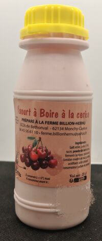 Yaourt à boire cerise 25cl