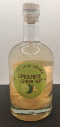Calva arrangé Gingembre citron vert 50cl