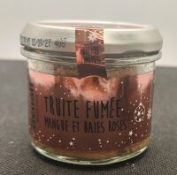 Rillettes Truite Fumée Mangues Baies roses