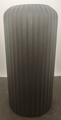Vase "iconique" Opaque noir  12xH.24cm 
