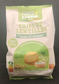 Chips de lentilles Crème et Oignons 75g