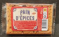 Pain d'épices 2 tranches 40g Dv