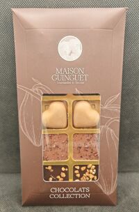 Reglette Cabosse 10 chocolats 80g Guinguet